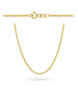 Łańcuszek złoty pr. 14k - splot lisi ogon 60 cm