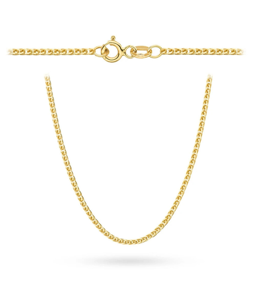 Łańcuszek złoty pr. 14k - splot lisi ogon 60 cm
