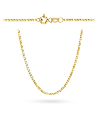 Łańcuszek złoty pr. 14k - splot lisi ogon 42 cm