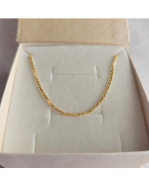 Gold chain 14k - fox tail weave 42 cm