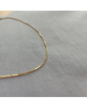 Gold chain 14k - fox tail weave 42 cm