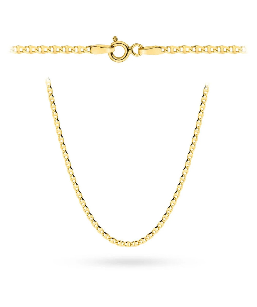 Gold chain 14k - gucci weave 60 cm