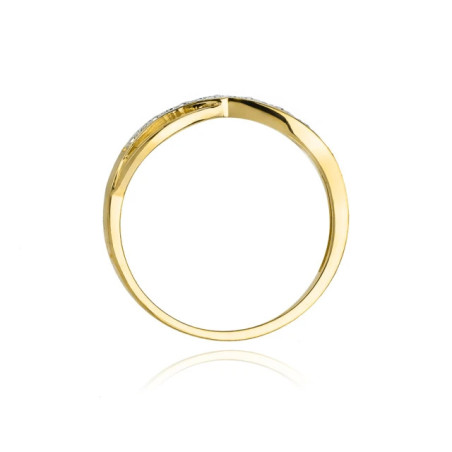 Gold ring with diamond EY-90 0.06ct | GoldJewellery