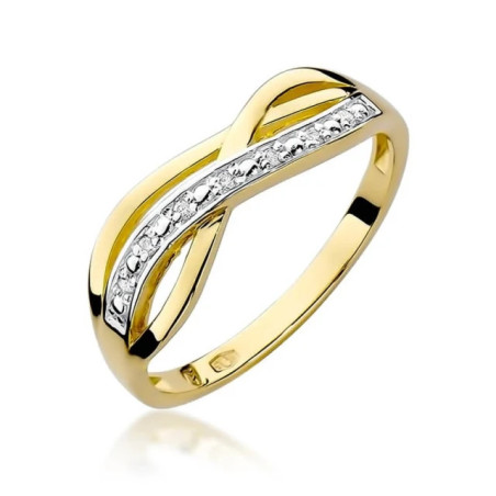 Gold ring with diamond EY-90 0.06ct | GoldJewellery