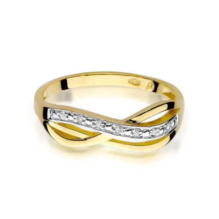 Gold ring with diamond EY-90 0.06ct | GoldJewellery
