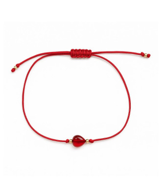 Gold Heart String Bracelet