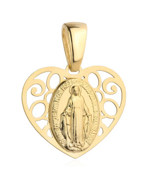 Medal Mother of God Immaculate in an openwork heart