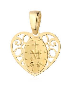 Medal Mother of God Immaculate in an openwork heart