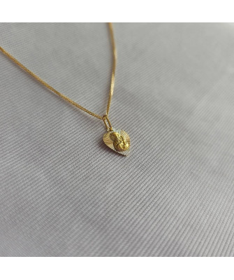 Our Lady of Częstochowa Medal in a Diamond-Cut Heart