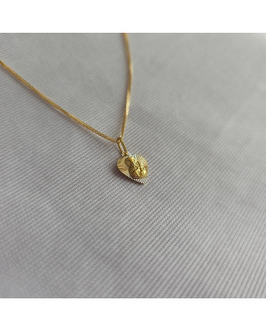 Our Lady of Częstochowa Medal in a Diamond-Cut Heart