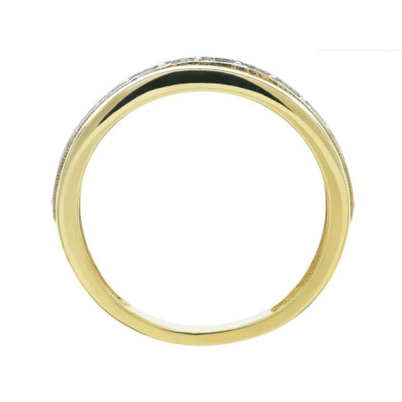 Gold wedding ring with stones P3.1502 | GoldJewellery
