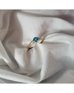 Ring with turquoise stone 8k