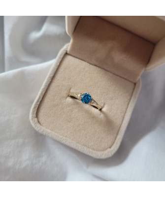 Ring with turquoise stone 8k