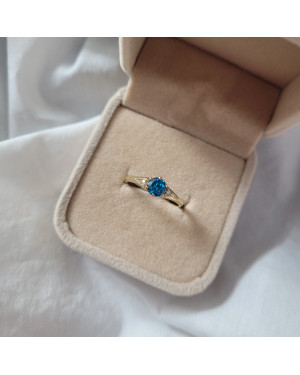Ring with turquoise stone 8k