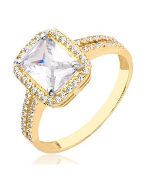 Engagement ring large stone