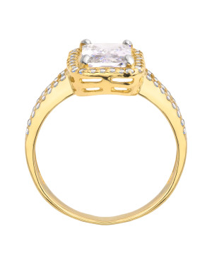 Engagement ring large stone