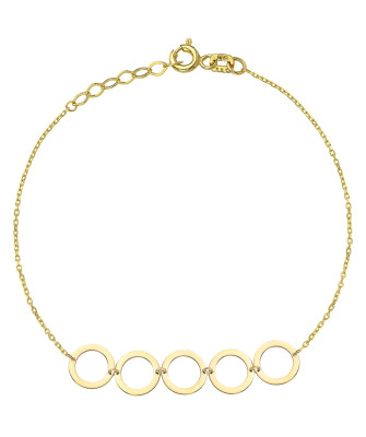 Gold ring bracelet