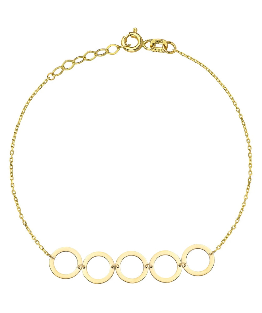 Gold ring bracelet