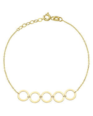 Gold ring bracelet
