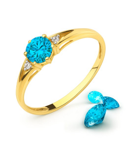 14k ring with turquoise stone