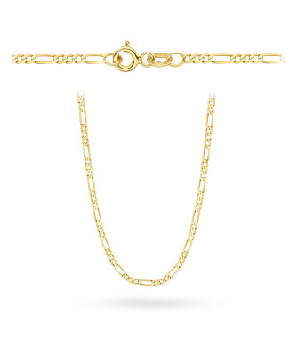Gold chain 14k - figaro weave 50 cm