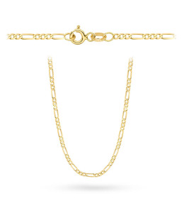 Gold chain 14k - figaro weave 50 cm