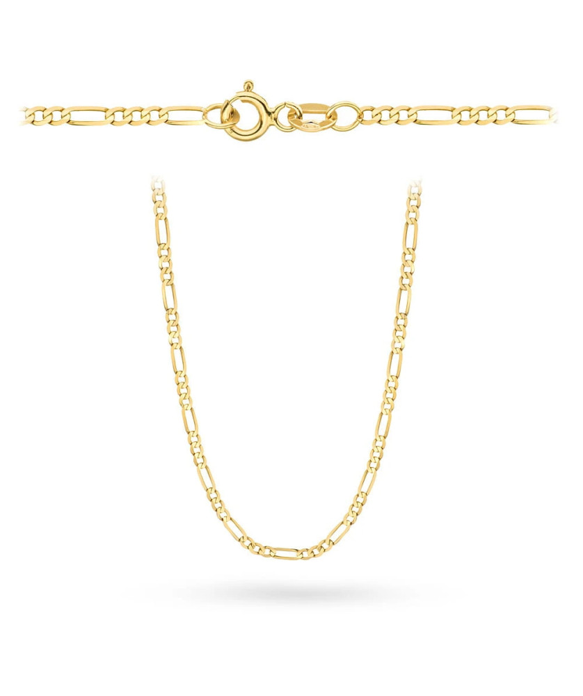 Gold chain 14k - figaro weave 50 cm