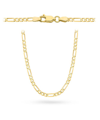 Gold chain 14k - figaro weave 50 cm