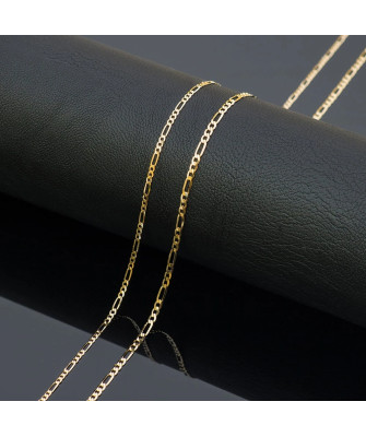 Gold chain 14k - figaro weave 50 cm