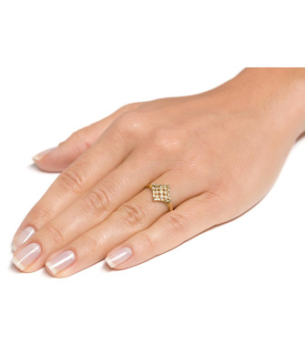 Gold filigree ring pattern 375 test