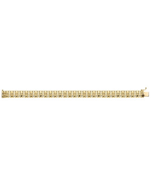 Gold bracelet from the "PIATTO" collection wide