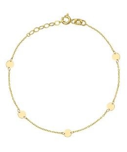 Gold full circle bracelet