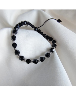 Silver Bead Bracelet ONYX