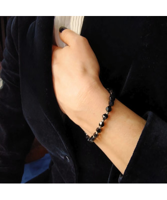 Silver Bead Bracelet ONYX
