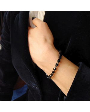 Silver Bead Bracelet ONYX