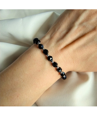 Silver Bead Bracelet ONYX