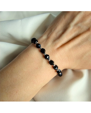 Silver Bead Bracelet ONYX