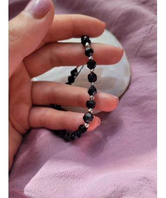 Silver Bead Bracelet ONYX