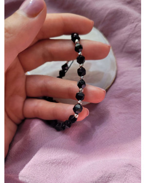 Silver Bead Bracelet ONYX