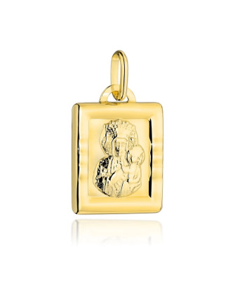 Gold medal Our Lady of Częstochowa in a rectangular frame