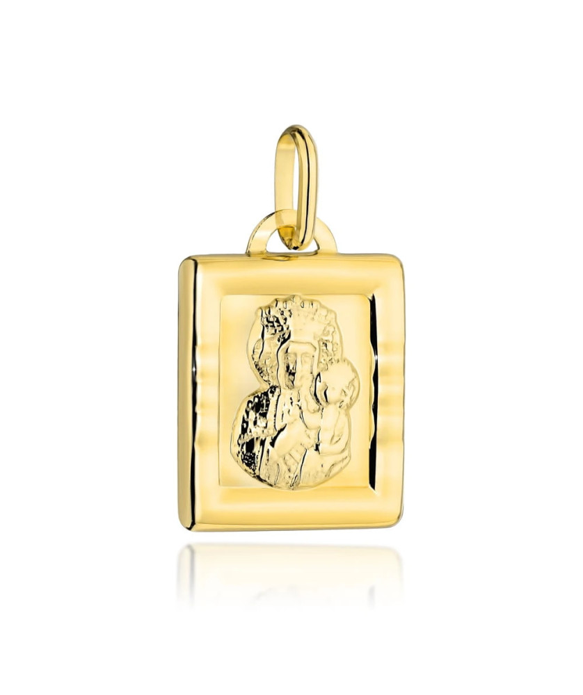 Gold medal Our Lady of Częstochowa in a rectangular frame