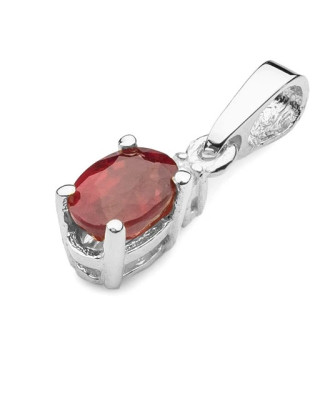 14k Gold Pendant with Ruby and Diamond 0.60ct