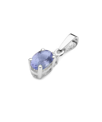 Złota Zawieszka 14k z Tanzanitem i Diamentem 0,40ct