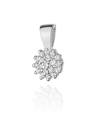 Gold Pendant 14k with Diamonds 0.10ct