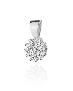 Gold Pendant 14k with Diamonds 0.10ct