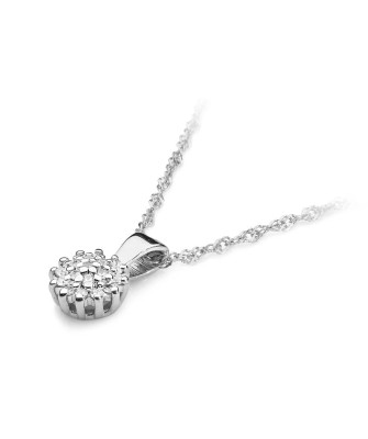 Złota Zawieszka 14k z Diamentami 0,10ct