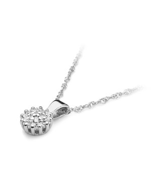 Gold Pendant 14k with Diamonds 0.10ct