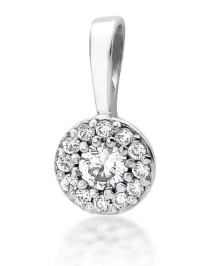 Złota Zawieszka 14k z Diamentami 0,22ct