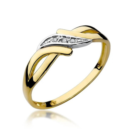 Gold ring with diamond EY-192 0.02ct | GoldJewellery