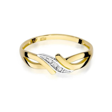 Gold ring with diamond EY-192 0.02ct | GoldJewellery